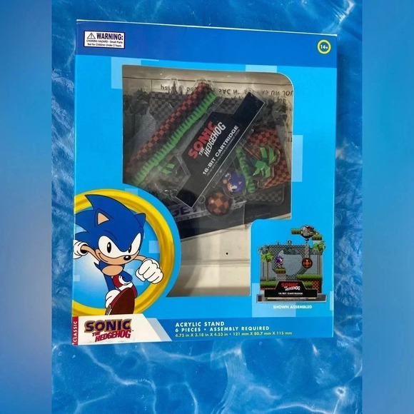 Sonic the  Hedgehog- 16 Bit Acrylic Stand - BNIB - 🔵🟠🔴🦔🦊🥚 - Picture 4 of 7